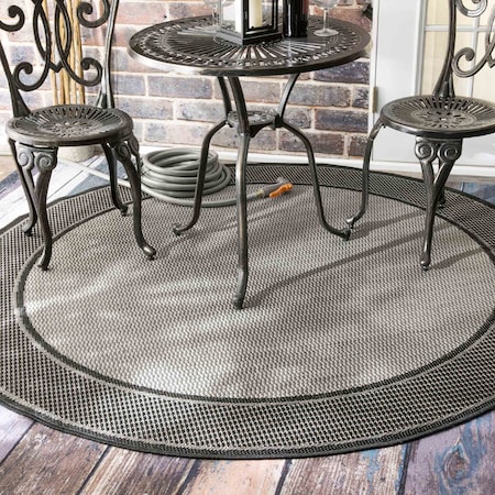 Nuloom Gris Contemporary Indoor/Outdoor Area Rug 6ft OWDN05A-R606